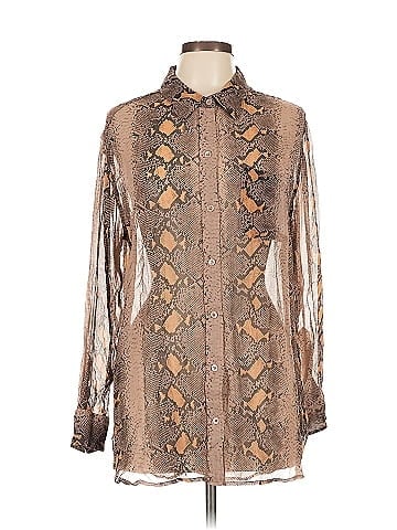 Equipment Long Sleeve Silk Top (view 1)