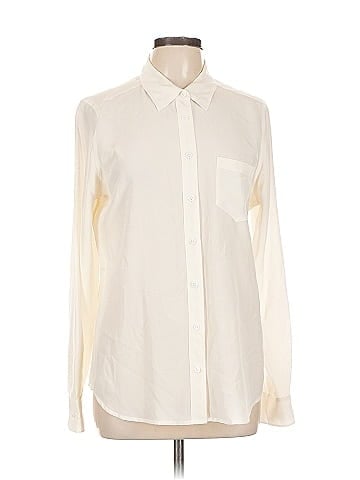 Equipment Long Sleeve Silk Top (view 1)