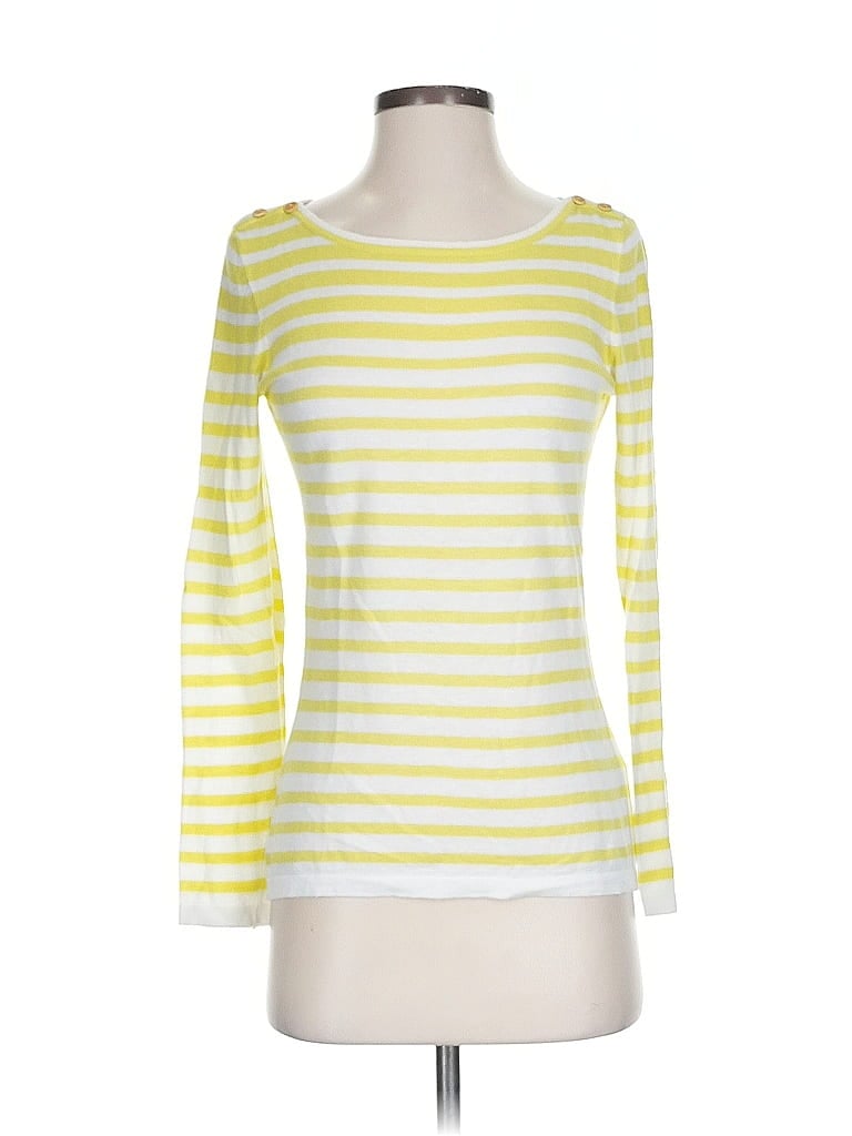Pre-owned J. Mclaughlin Pullover Sweater In Yellow