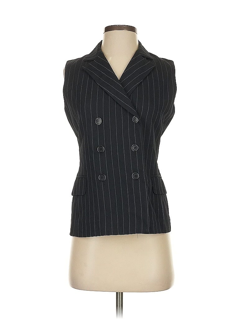 Pre-owned Ann Taylor Vest In Black