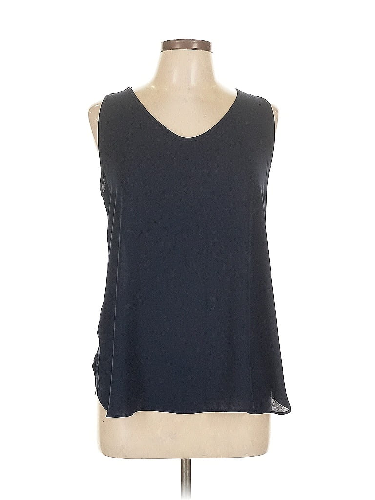 Ann Taylor LOFT Outlet 100% Rayon Blue Sleeveless Blouse Size L - photo 1