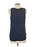 Ann Taylor LOFT Outlet 100% Rayon Blue Sleeveless Blouse Size L - photo 2