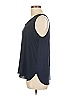 Ann Taylor LOFT Outlet 100% Rayon Blue Sleeveless Blouse Size L - photo 4
