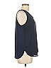 Ann Taylor LOFT Outlet 100% Rayon Blue Sleeveless Blouse Size L - photo 3