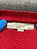 Ann Taylor LOFT 100% Cotton Solid Red Pullover Sweater Size XL - photo 3