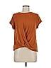 Lou & Grey for LOFT 100% Linen Brown Short Sleeve Top Size M - photo 1