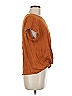 Lou & Grey for LOFT 100% Linen Brown Short Sleeve Top Size M - photo 3