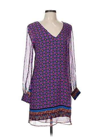 Lavender Brown Casual Dress (view 1)