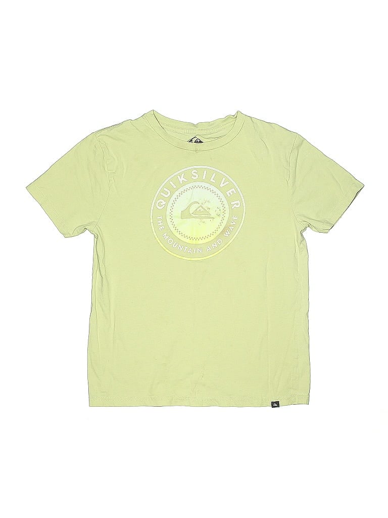 Quiksilver 100% Cotton Green Short Sleeve T-Shirt Size 10 - 12 - photo 1
