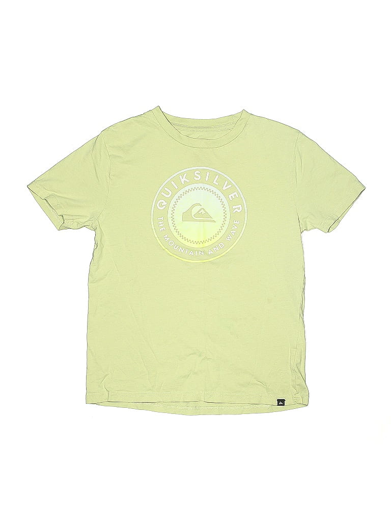 Quiksilver 100% Cotton Green Short Sleeve T-Shirt Size 10 - 12 - photo 1
