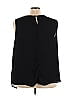 Avenue 100% Polyester Black Sleeveless Blouse Size 26 - photo 2