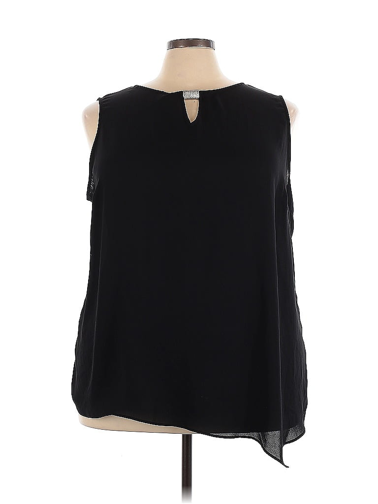 Avenue 100% Polyester Black Sleeveless Blouse Size 26 - photo 1