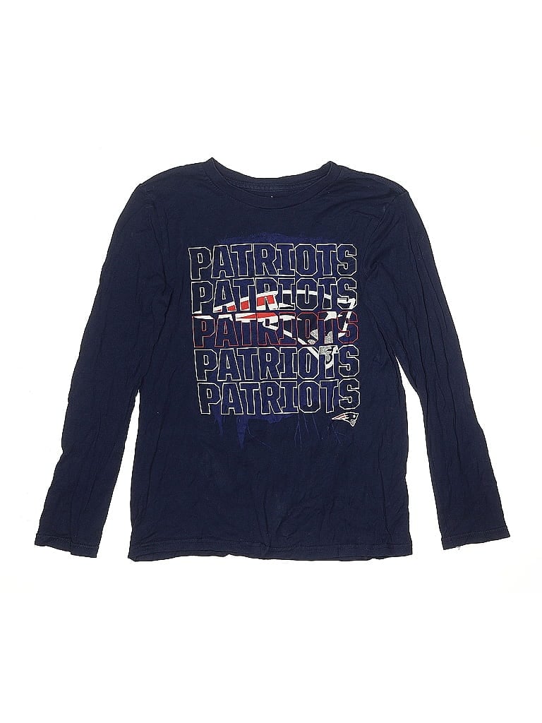 NFL 100% Cotton Blue Long Sleeve T-Shirt Size 10 - photo 1