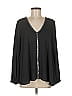 Karen Kane Black Long Sleeve Blouse Size M - photo 1
