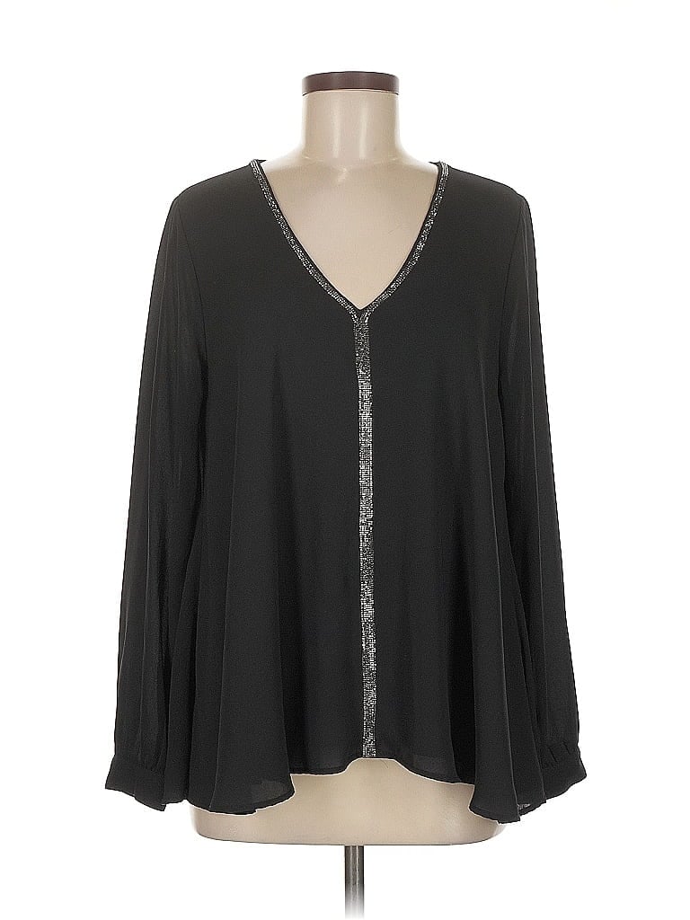 Karen Kane Black Long Sleeve Blouse Size M - photo 1