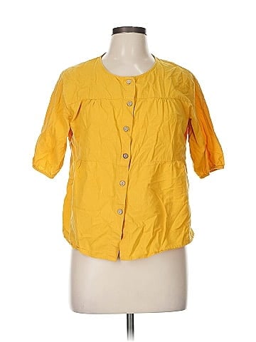 Emery Rose 3/4 Sleeve Button-Down Shirt (view 1)