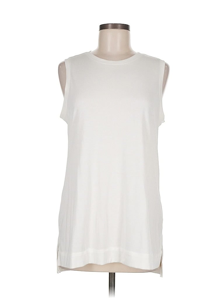 Pre-owned Banana Republic Sleeveless T-shirt In White