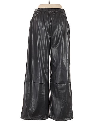 Scoop Faux Leather Pants (view 2)