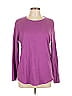 Isaac Mizrahi LIVE! 100% Cotton Purple Long Sleeve T-Shirt Size L - photo 1