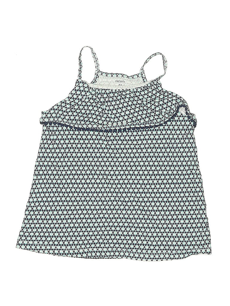 Carter's 100% Cotton Teal Tank Top Size 4T - photo 1