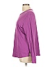 Isaac Mizrahi LIVE! 100% Cotton Purple Long Sleeve T-Shirt Size L - photo 4