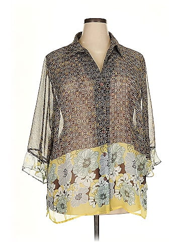 Notations 3/4 Sleeve Blouse (view 1)