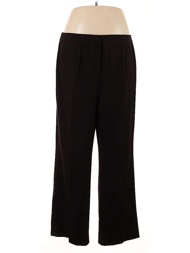 Pre-owned Jones New York Collection Dress Pants In Burgundy