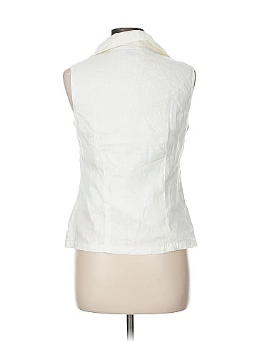 George Sleeveless Button-Down Shirt (view 2)