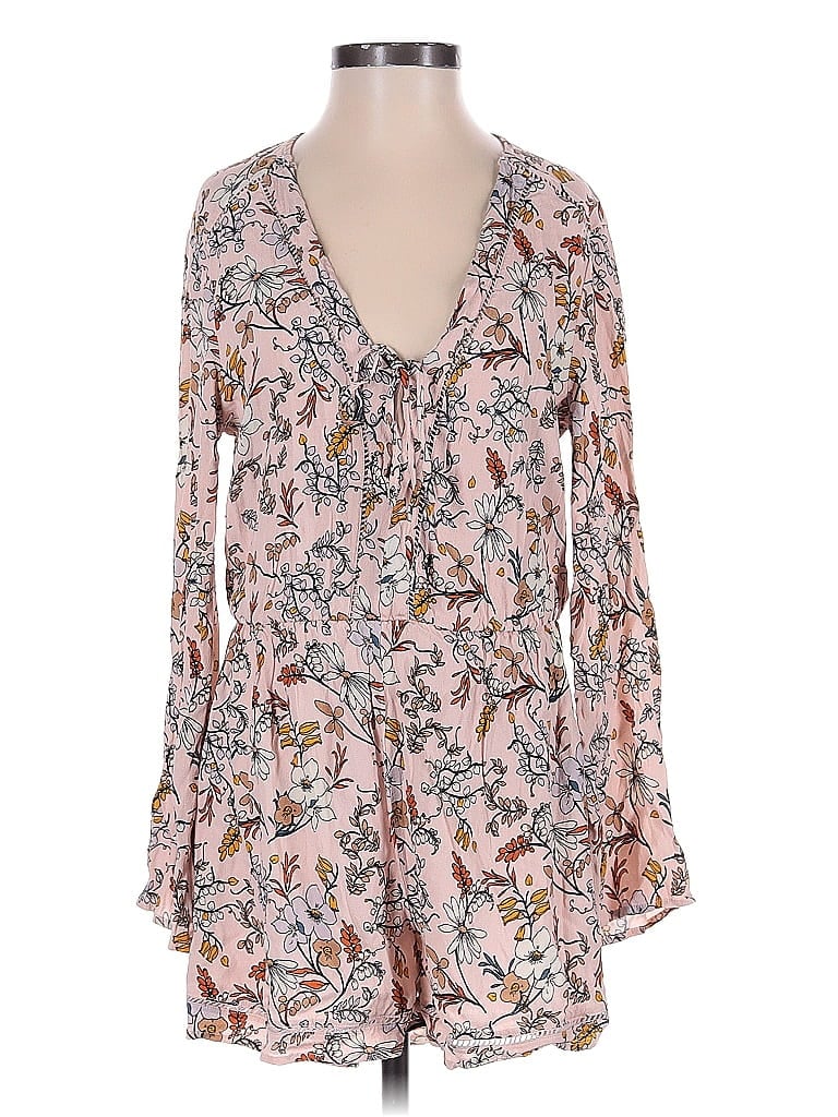 Pre-owned Astr Romper In Pink