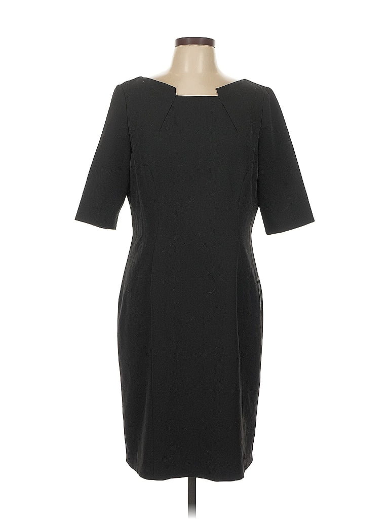 Robe Noire Élégante Tahari Hanson - Taille 2 - Neuf Avec Étiquettes - Style Soirée