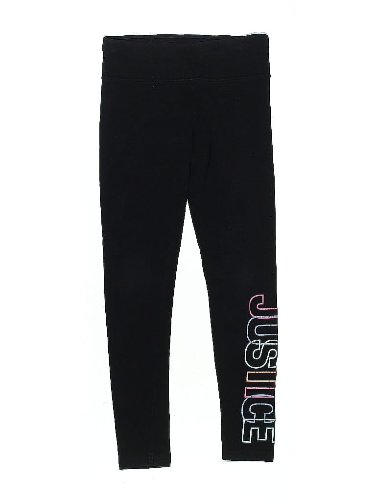 Justice Black Leggings Size 12 - photo 1