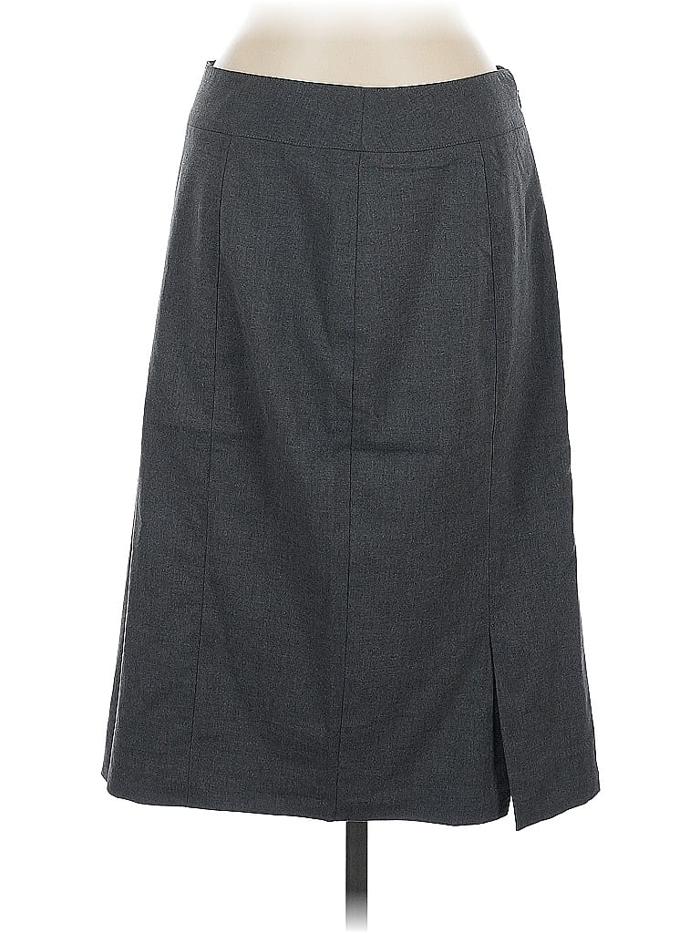 Pre-owned Lands' End Formal Skirt In Gray