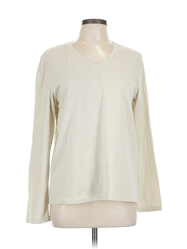 Natural Reflections Ivory Long Sleeve T-Shirt Size L - photo 1