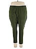 Roaman's Solid Green Casual Pants Size 30 (3X) - photo 1