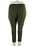 Roaman's Solid Green Casual Pants Size 30 (3X) - photo 2