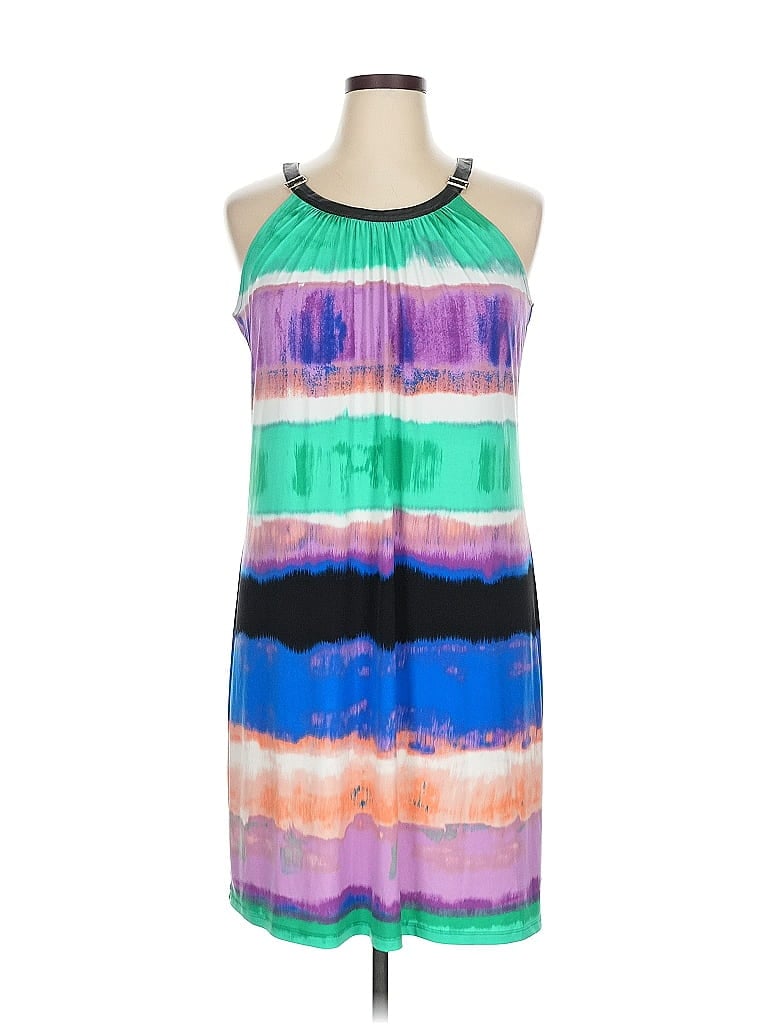 Pre-owned Calvin Klein Cocktail Dress In Purple