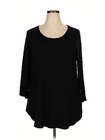 JM Collection 3/4 Sleeve Top (view 1)
