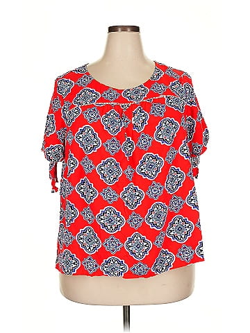 Crown & Ivy Short Sleeve Blouse (view 1)