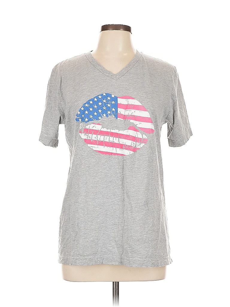 Bella + Canvas Gray Short Sleeve T-Shirt Size L - photo 1