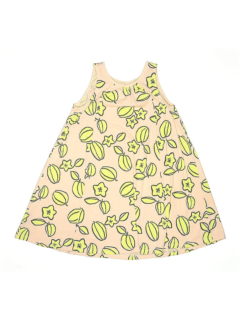 Tea 100% Cotton Print Yellow Dress Size 8 - photo 1