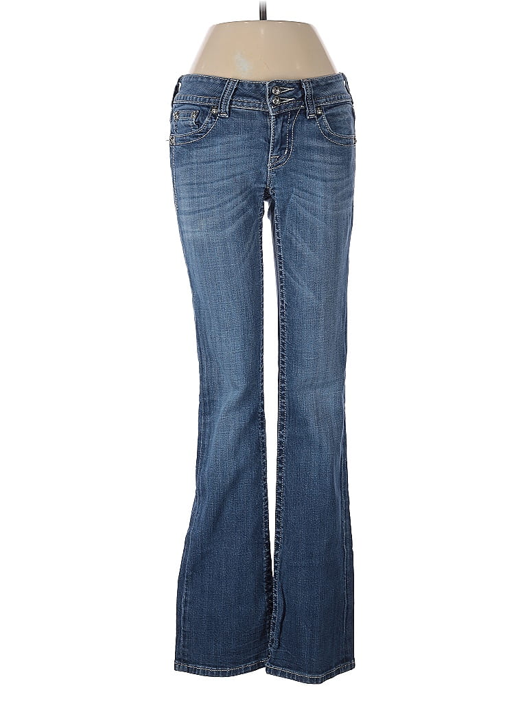 Miss Me Hearts Blue Jeans Size 27 waist - photo 1