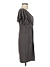Evan Picone Solid Gray Cocktail Dress Size 6 - photo 4