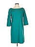 Ann Taylor Solid Teal Casual Dress Size S - photo 1