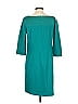 Ann Taylor Solid Teal Casual Dress Size S - photo 2