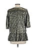 Eri + Ali Silver 3/4 Sleeve Blouse Size L - photo 2