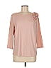 Ruby Rd. Pink 3/4 Sleeve T-Shirt Size M - photo 1