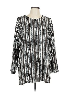 Chico's Design Long Sleeve Silk Top