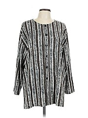 Chico's Design Long Sleeve Silk Top