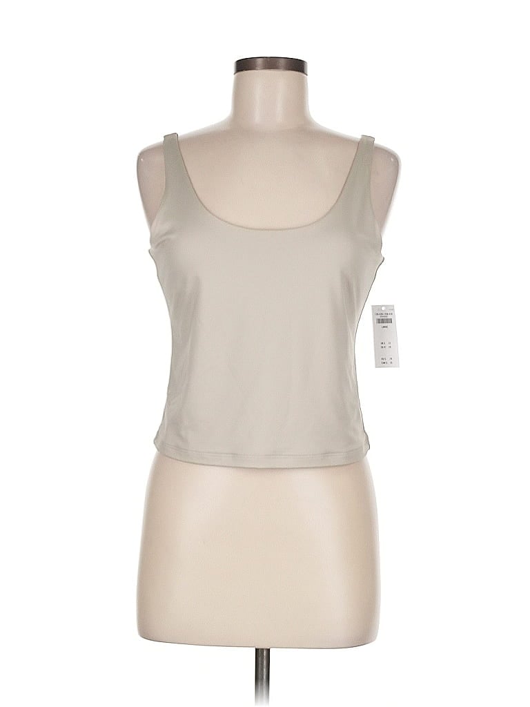 Pre-owned Abercrombie & Fitch Tank Top Tan Strapless Neckline Tops In Brown