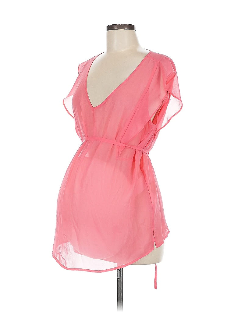Motherhood 100% Polyester Pink Short Sleeve Blouse Size M - photo 1